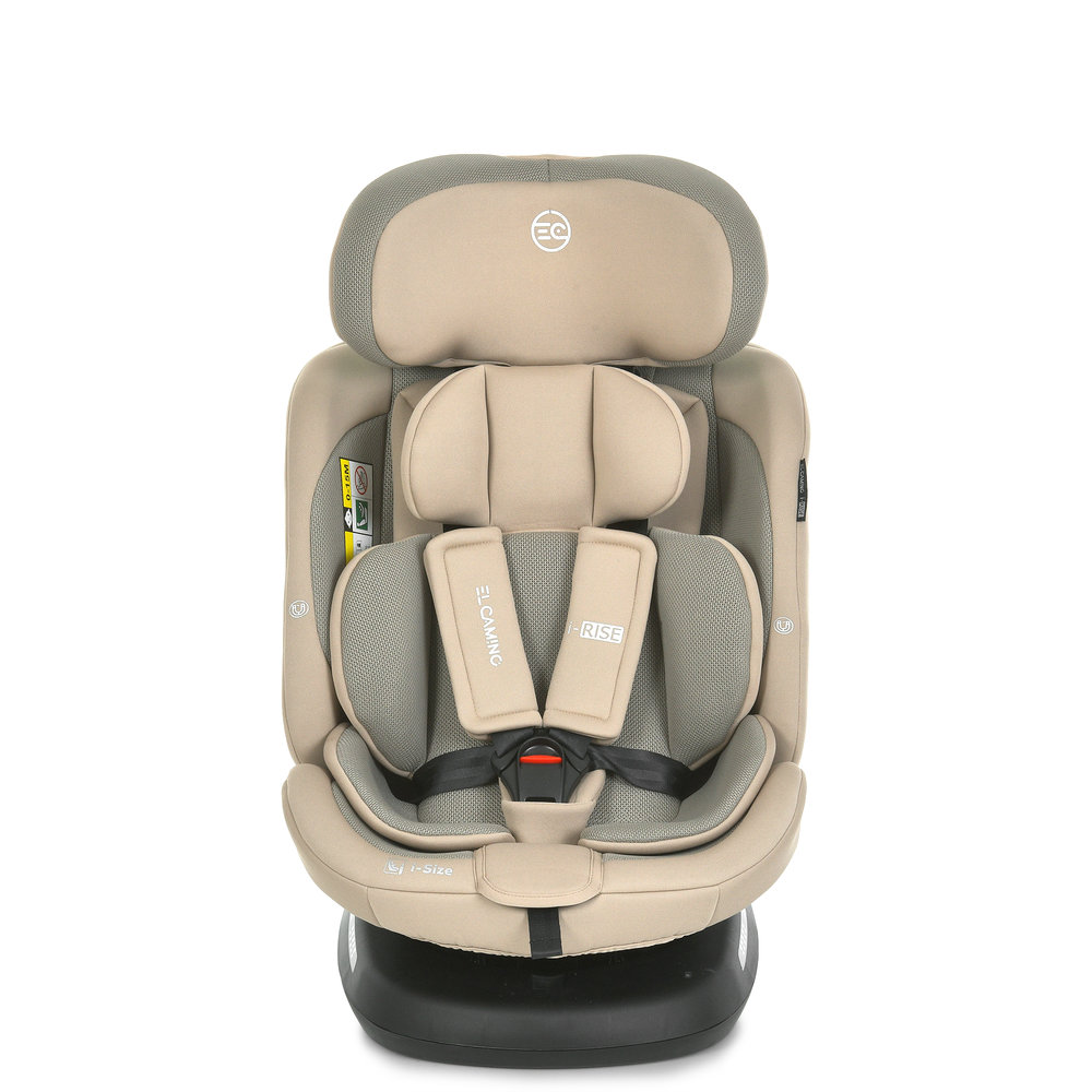 El Camino i-Rise ME 1207 - дитяче автокрісло (0 – 12 років /40 - 150 см) з функцією повороту 360, кріплення ISOFIX • Beige El Camino i-Rise ME 1207 - дитяче автокрісло (0 – 12 років /40 - 150 см) з функцією повороту 360, кріплення ISOFIX • Beige