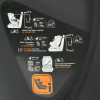 El Camino i-Rise ME 1207 - дитяче автокрісло (0 – 12 років /40 - 150 см) з функцією повороту 360, кріплення ISOFIX • Black