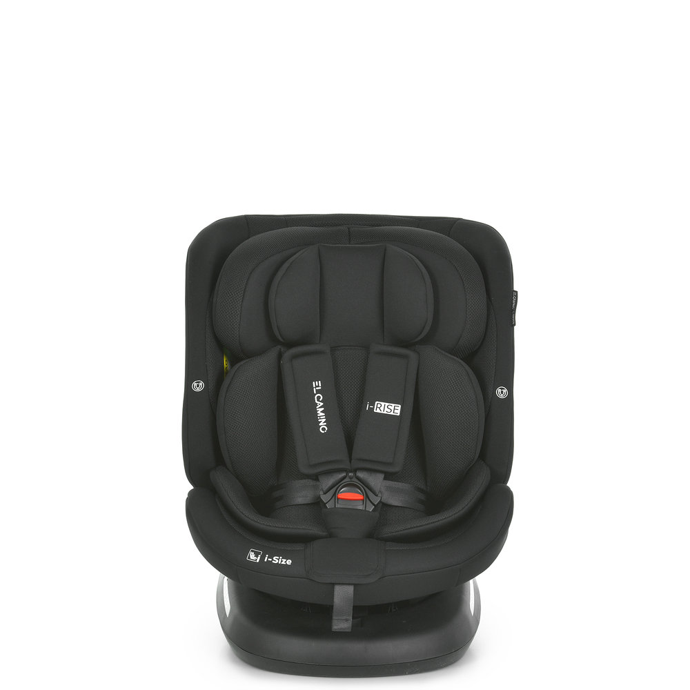 El Camino i-Rise ME 1207 - дитяче автокрісло (0 – 12 років /40 - 150 см) з функцією повороту 360, кріплення ISOFIX • Black