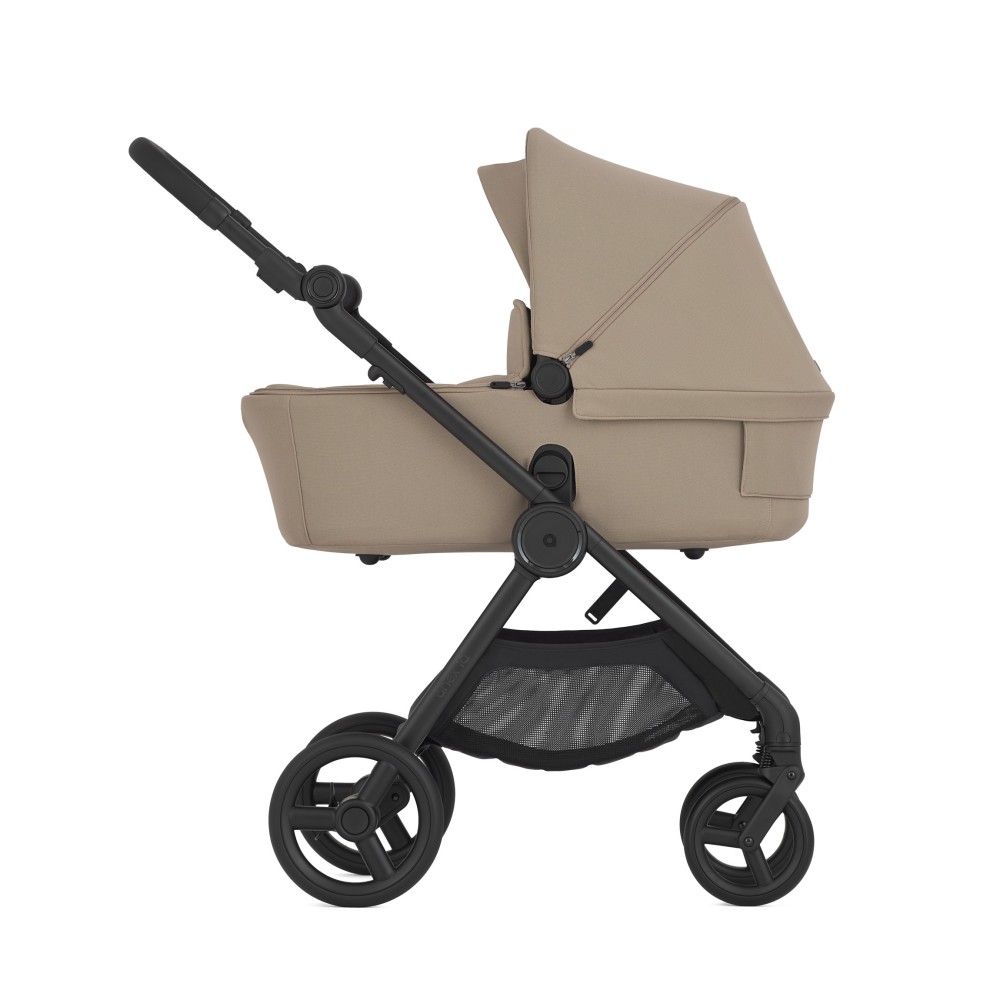 Anex iQ Basic - легка дитяча коляска 2в1 з прогулянковою коляскою для подорожей,  візок преміум з можливістю трансформації, 2 комплекти коліс більші і менші • Honey