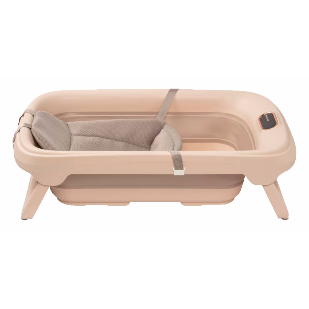 Maxi-Cosi Indigo Plus - дитяча ванночка з інтегрованим цифровим термометром, вкладка для новонародженого QuickDry (0 - 4років) • Muted Terra