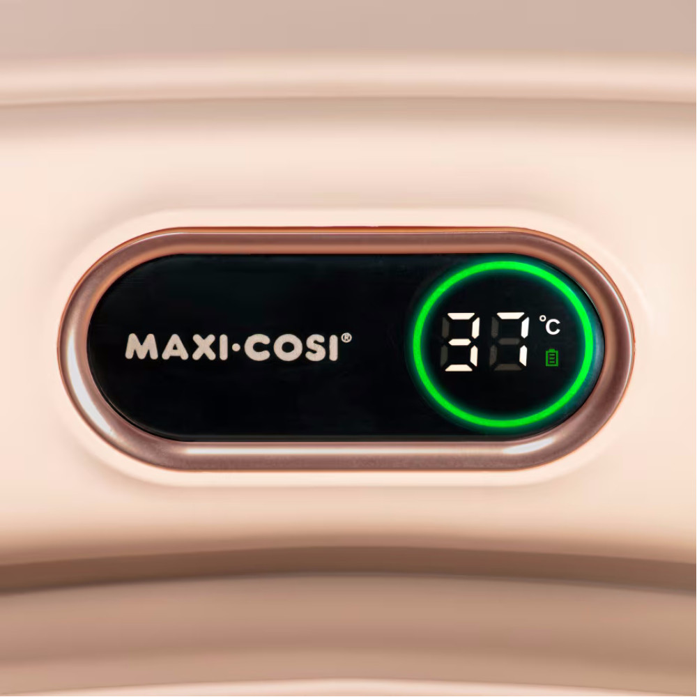 Maxi-Cosi Indigo Plus - дитяча ванночка з інтегрованим цифровим термометром, вкладка для новонародженого QuickDry (0 - 4років) • Muted Terra