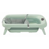 Maxi-Cosi Indigo Plus - дитяча ванночка з інтегрованим цифровим термометром, вкладка для новонародженого QuickDry (0 - 4років) • Sage Green