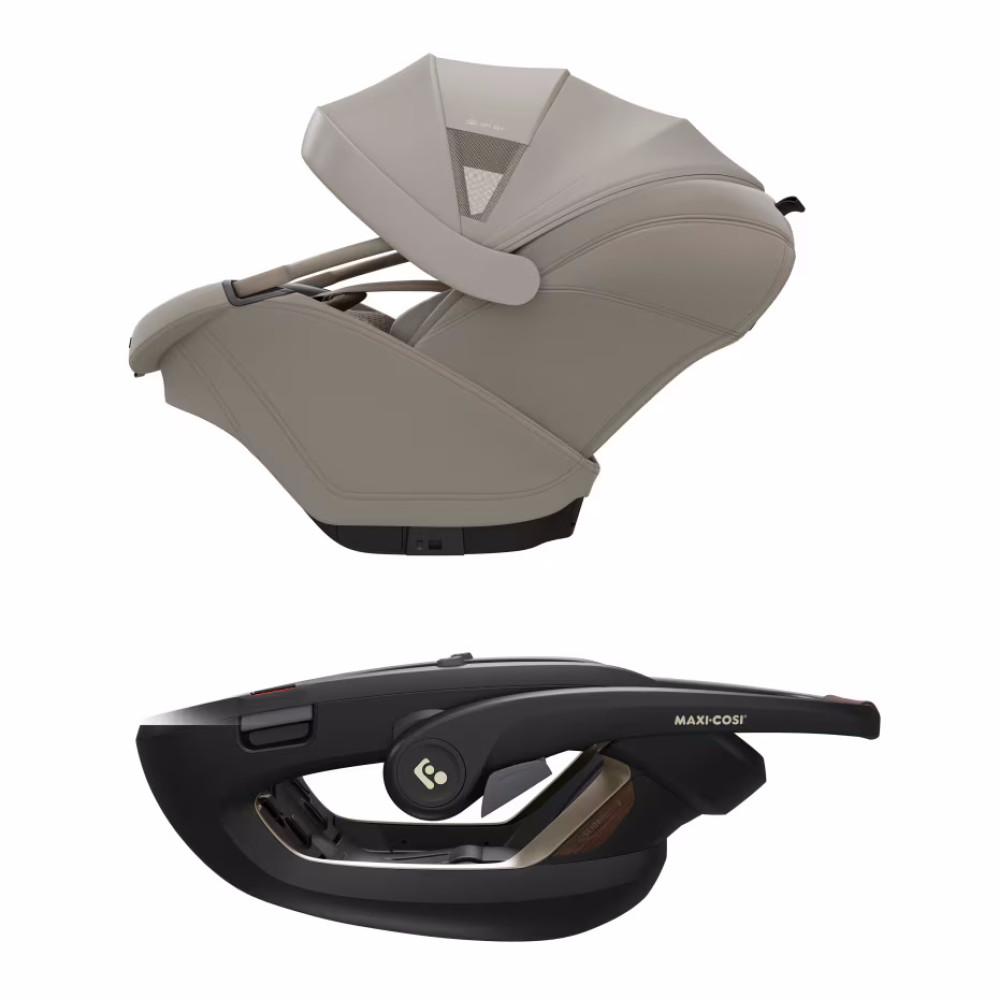 Maxi-Cosi Coral Slide Pro - раскладное автокресло для новорожденного, переноска (0 – 24 мес / 40 – 87 см / 0 – 13 кг) • Sapphire Sand