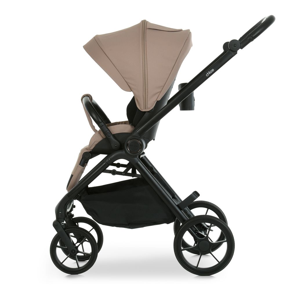 El Camino Chloe ME 1191 - прогулочная коляска с реверсивным блоком, регулируемая родительская ручка • Nougat Beige
