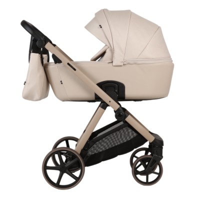 Adamex Vivo - детская коляска 2в1, термолюлька, матрас из кокосовой койры • Vanilla (PS-3)