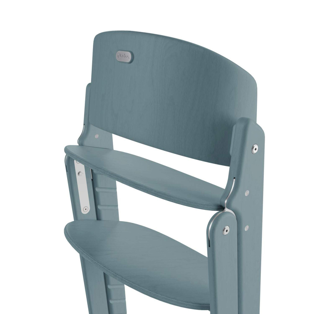Cybex Click&Fold - детский деревянный стульчик, высокий стул для ребенка от 3 лет (максимальный вес – 120 кг) • Stone Blue