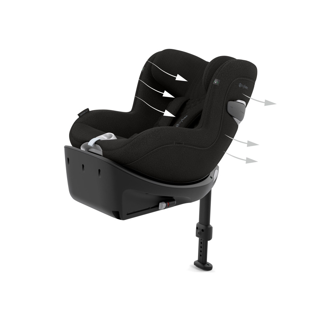 Cybex Sirona Ti - автокресло для ребенка (0 – 4 года / 40 – 105 см) с функцией поворота на 360 градусов, с креплением ISOFIX + опорная ножка, раздвижной козырек, ткань 3D–Mesh • Sepia Black Plus Cybex Sirona Ti - автокресло для ребенка (0 – 4 года / 40 – 105 см) с функцией поворота на 360 градусов, с креплением ISOFIX + опорная ножка, раздвижной козырек, ткань 3D–Mesh • Sepia Black Plus