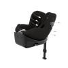 Cybex Sirona Ti - автокресло для ребенка (0 – 4 года / 40 – 105 см) с функцией поворота на 360 градусов, с креплением ISOFIX + опорная ножка, раздвижной козырек, ткань 3D–Mesh • Sepia Black Plus