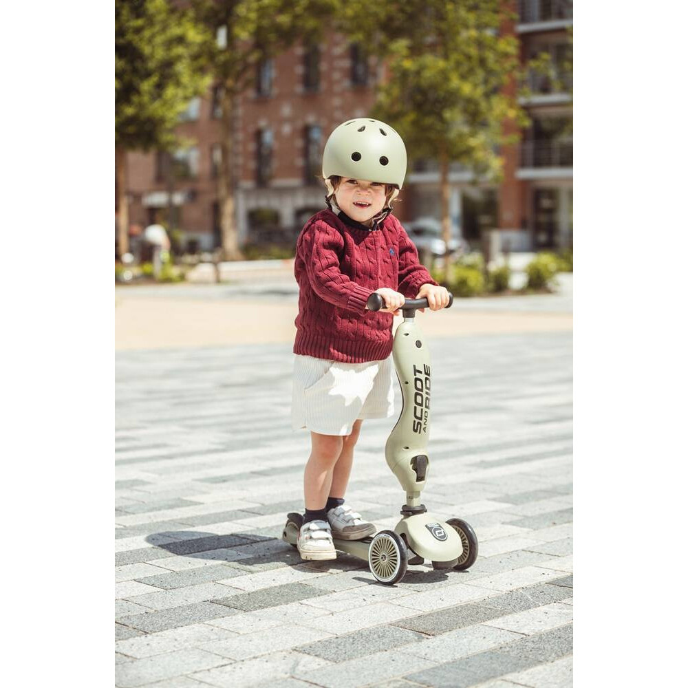 Детский самокат-беговел 2в1 Scoot&Ride Highwaykick 1 Olive купить