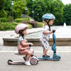Scoot&Ride Highwaykick 1 - дитячий самокат-біговел 2в1 (1-5 років / 82–118 см), триколісний, регульоване сидіння • Steel (SR-160629-STEEL)