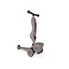 Scoot&Ride Highwaykick 1 Lifestyle - дитячий самокат-біговел 2в1 (1-5 років/ 82–118 см), триколісний, регульоване сидіння, кошик для іграшок • Brownlines (SR-210621-BROWNLINES)