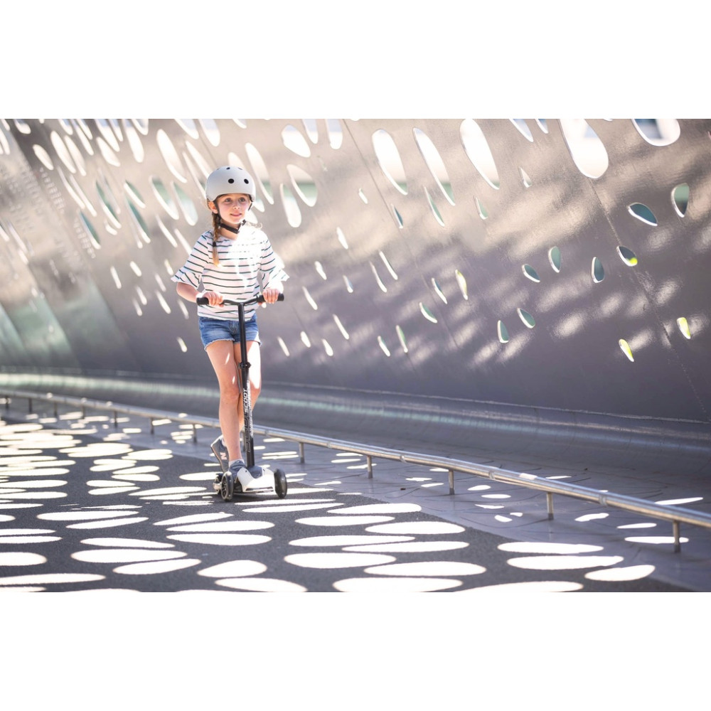 Scoot&Ride Highwaykick-5 - дитячий триколісний самокат (від 5 років / 118-180 см / до 80 кг), колеса LED • Ash (SR-190117-ASH)