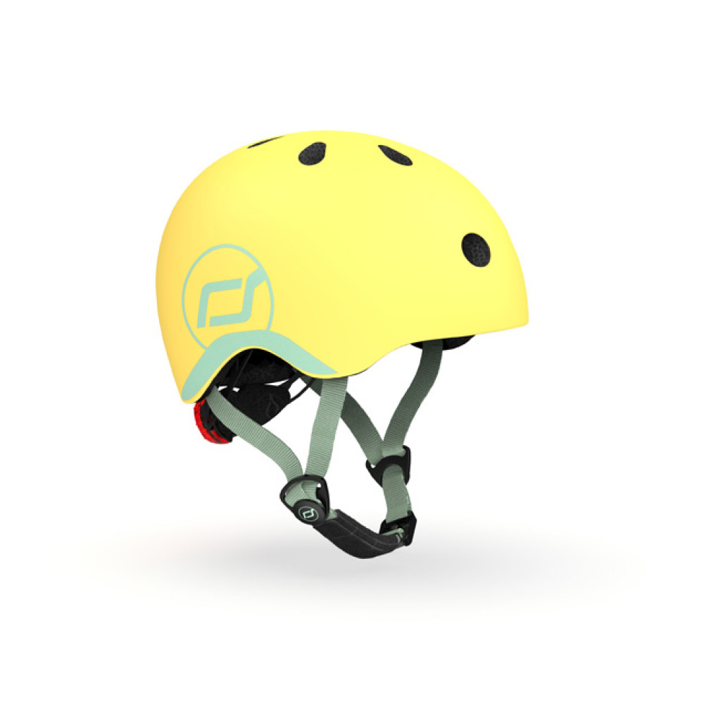 Scoot&Ride Helmet XXS - детский защитный шлем с фонариком, обхват головы 45-51 см • Lemon (SR-181206-LEMON)