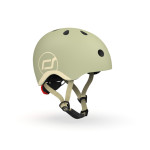 Scoot&Ride Helmet XXS - детский защитный шлем с фонариком, обхват головы 45-51 см • Olive (SR-181206-OLIVE)