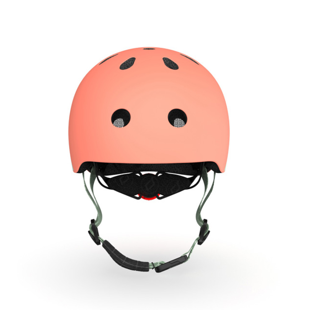 Scoot&Ride Helmet XXS - детский защитный шлем с фонариком, обхват головы 45-51 см • Peach (SR-181206-PEACH)