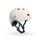 Scoot&Ride Helmet XXS - детский защитный шлем с фонариком, обхват головы 45-51 см • Ash (SR-181206-ASH)