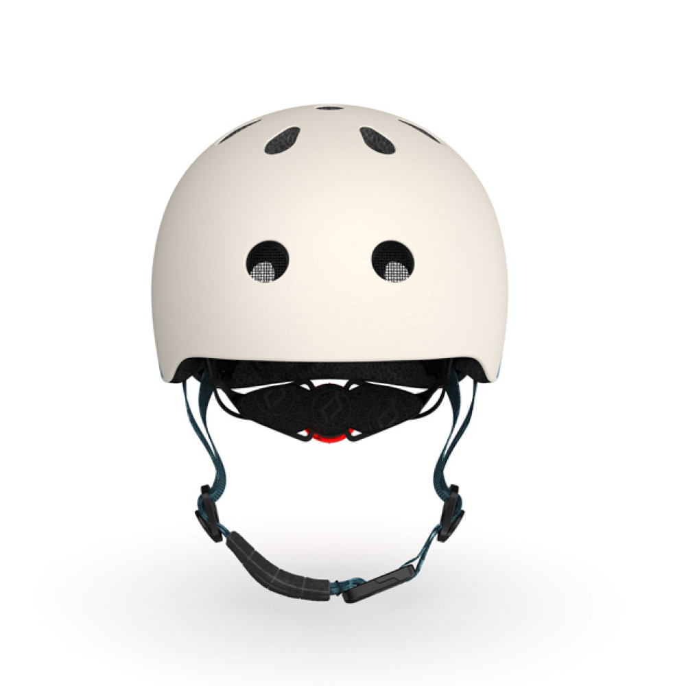 Scoot&Ride Helmet XXS - детский защитный шлем с фонариком, обхват головы 45-51 см • Ash (SR-181206-ASH)