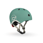 Scoot&Ride Helmet XXS - детский защитный шлем с фонариком, обхват головы 45-51 см • Forest (SR-181206-FOREST)