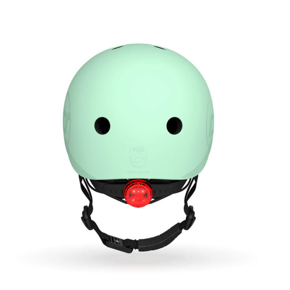 Scoot&Ride Helmet S - детский защитный шлем с фонариком, обхват головы 51-55 см • Kiwi (SR-181206-KIWI)
