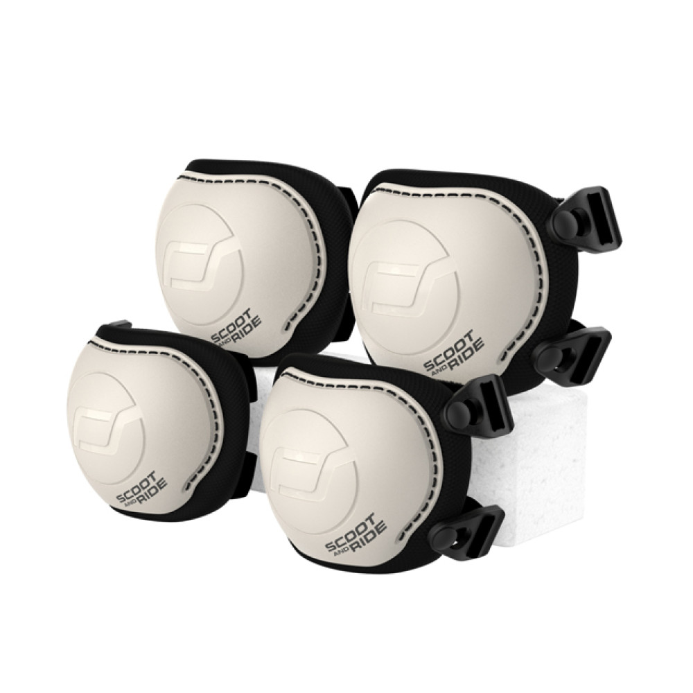 Scoot&Ride Protective Set XXS - дитячий захисний комплект наколінників та налокітників (до 25 кг) • Ash (SR-230925-ASH)