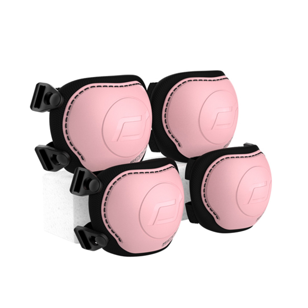 Scoot&Ride Protective Set XXS - детский защитный комплект наколенников и налокотников (до 25 кг) • Rose (SR-230925-ROSE)