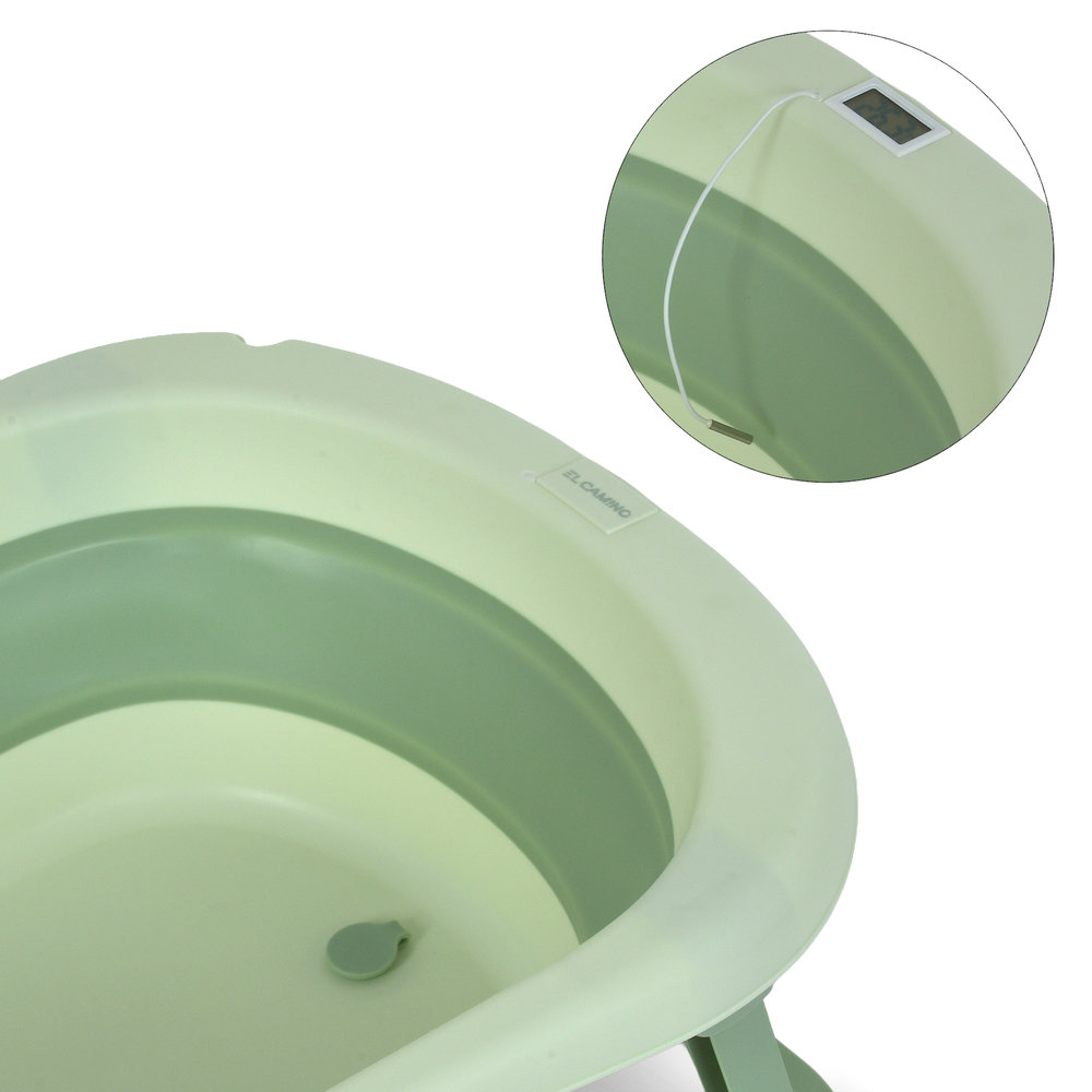 Ванночка складна з вкладишем і термометром El Camino Me 1151 Plus Pale Green