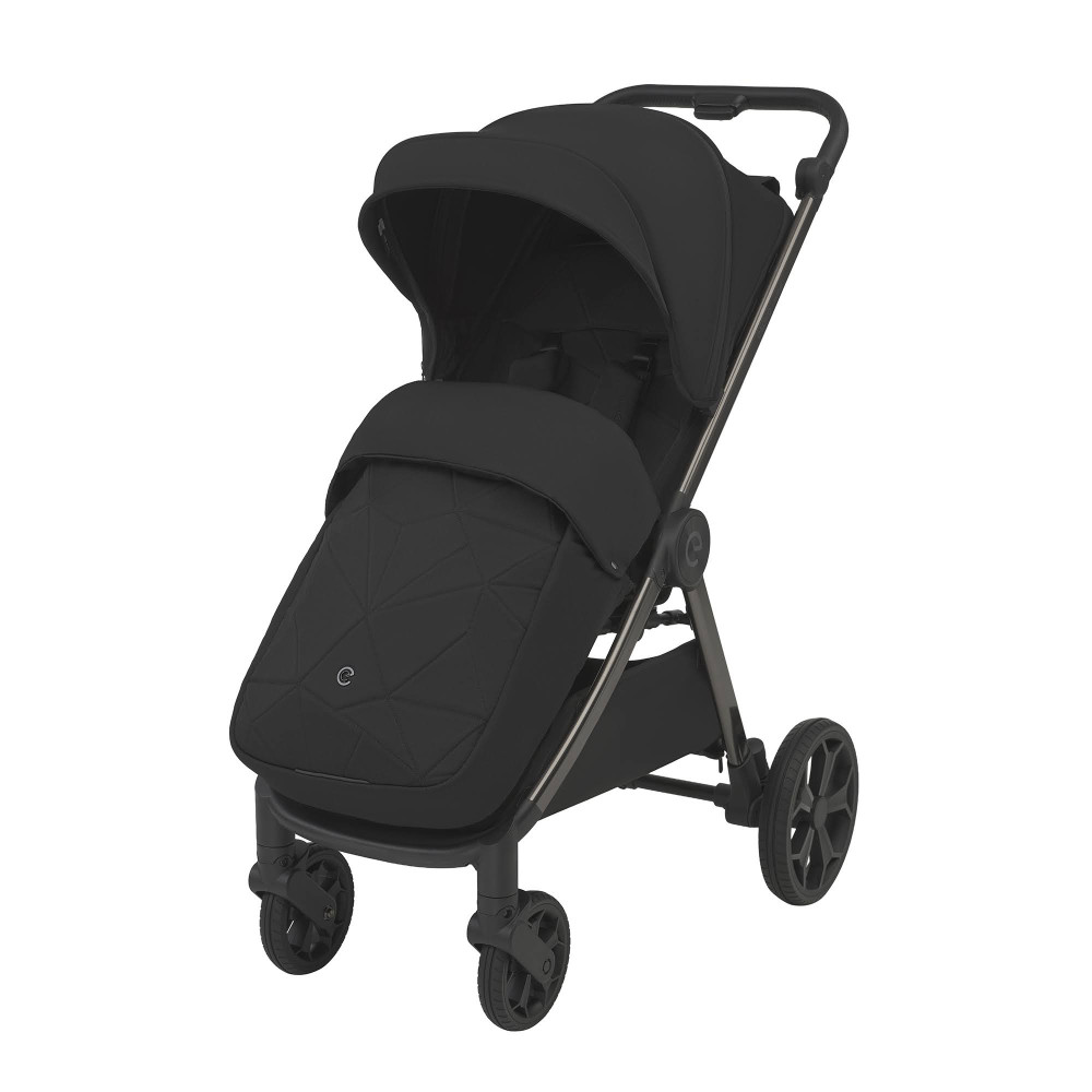 Espiro Wind - прогулянкова коляска з автоматичним складанням, регульована висота ручки, панорамна вентиляційна панель • Mistral Black Espiro Wind - прогулянкова коляска з автоматичним складанням, регульована висота ручки, панорамна вентиляційна панель • Mistral Black