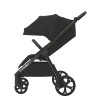 Espiro Wind - прогулянкова коляска з автоматичним складанням, регульована висота ручки, панорамна вентиляційна панель • Mistral Black