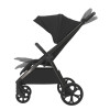 Espiro Wind - прогулянкова коляска з автоматичним складанням, регульована висота ручки, панорамна вентиляційна панель • Mistral Black