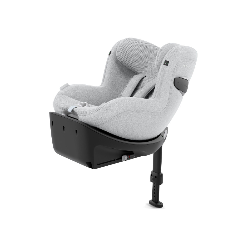 Cybex Sirona Ti - автокрісло для дитини (0 - 4 роки/ 40 - 105 см) з функцією повороту на 360 градусів, з кріпленням ISOFIX + опорна ніжка, розсувний козирок, тканина 3D-Mesh • Platinum White Plus Cybex Sirona Ti - автокрісло для дитини (0 - 4 роки/ 40 - 105 см) з функцією повороту на 360 градусів, з кріпленням ISOFIX + опорна ніжка, розсувний козирок, тканина 3D-Mesh • Platinum White Plus