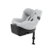 Cybex Sirona Ti - автокрісло для дитини (0 - 4 роки/ 40 - 105 см) з функцією повороту на 360 градусів, з кріпленням ISOFIX + опорна ніжка, розсувний козирок, тканина 3D-Mesh • Platinum White Plus
