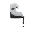 Cybex Sirona Ti - автокрісло для дитини (0 - 4 роки/ 40 - 105 см) з функцією повороту на 360 градусів, з кріпленням ISOFIX + опорна ніжка, розсувний козирок, тканина 3D-Mesh • Platinum White Plus