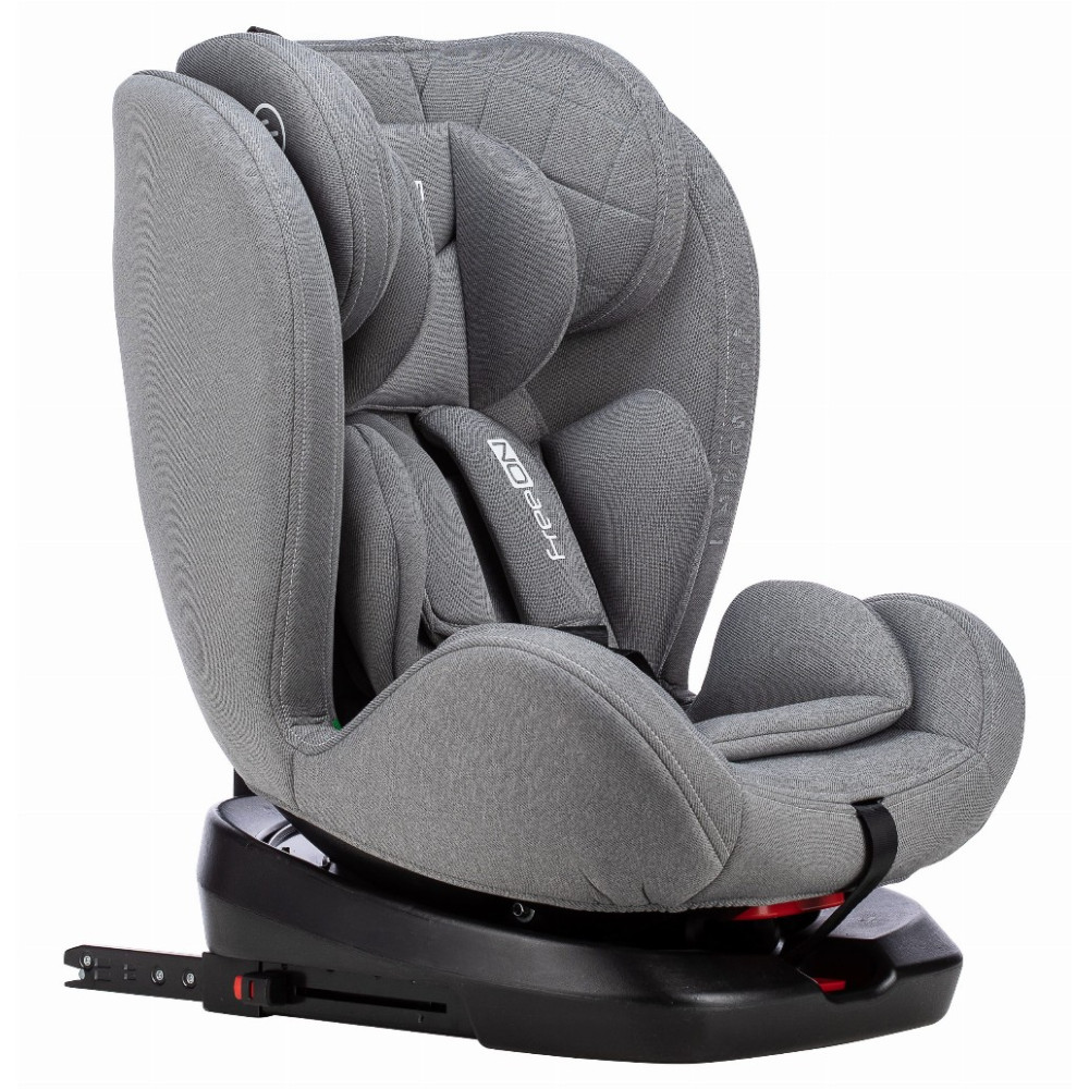 FreeON Sierra - детское автокресло i–Size (0 – 12 лет /40 - 150 см /0 – 36 кг), с функцией поворота 360, крепление Isofix и Top Tether (якорный ремень) • Grey
