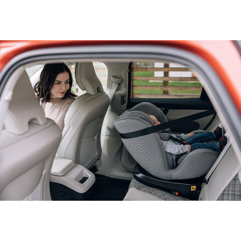 FreeON Sierra - детское автокресло i–Size (0 – 12 лет /40 - 150 см /0 – 36 кг), с функцией поворота 360, крепление Isofix и Top Tether (якорный ремень) • Grey