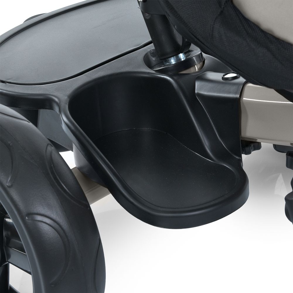 Turbo Trike MT 1001-1 - дитячий триколісний велосипед з батьківською ручкою (від 1.5 до 3 років), поворотне сидіння, колеса EVA • Almond Beige