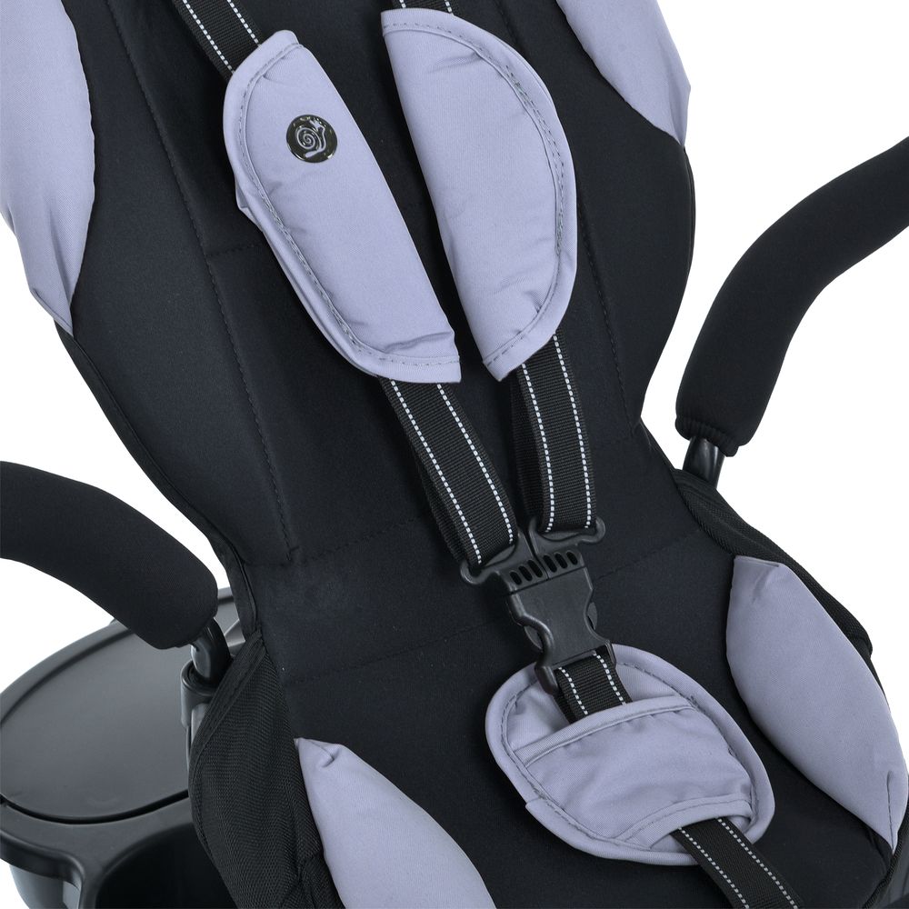 Turbo Trike MT 1001-1 - дитячий триколісний велосипед з батьківською ручкою (від 1.5 до 3 років), поворотне сидіння, колеса EVA • Smart Grey