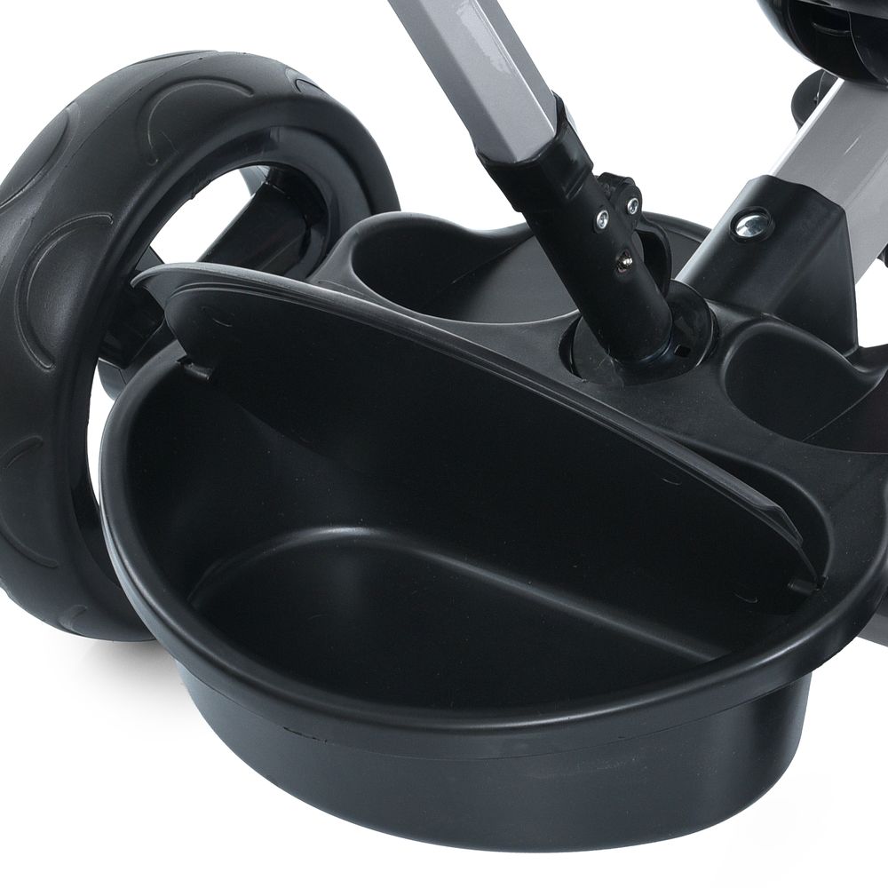 Turbo Trike MT 1001-1 - дитячий триколісний велосипед з батьківською ручкою (від 1.5 до 3 років), поворотне сидіння, колеса EVA • Smart Grey