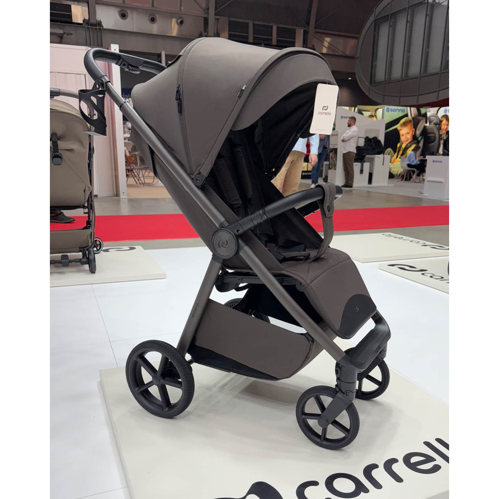 Carrello Bravo Lite Deluxe CRL-5529 - прогулянкова коляска з підсвіткою, всесезонний візок, телескопічне регулювання ручки, великі колеса, захист від сповзання, зручно складається • Midnight Blue