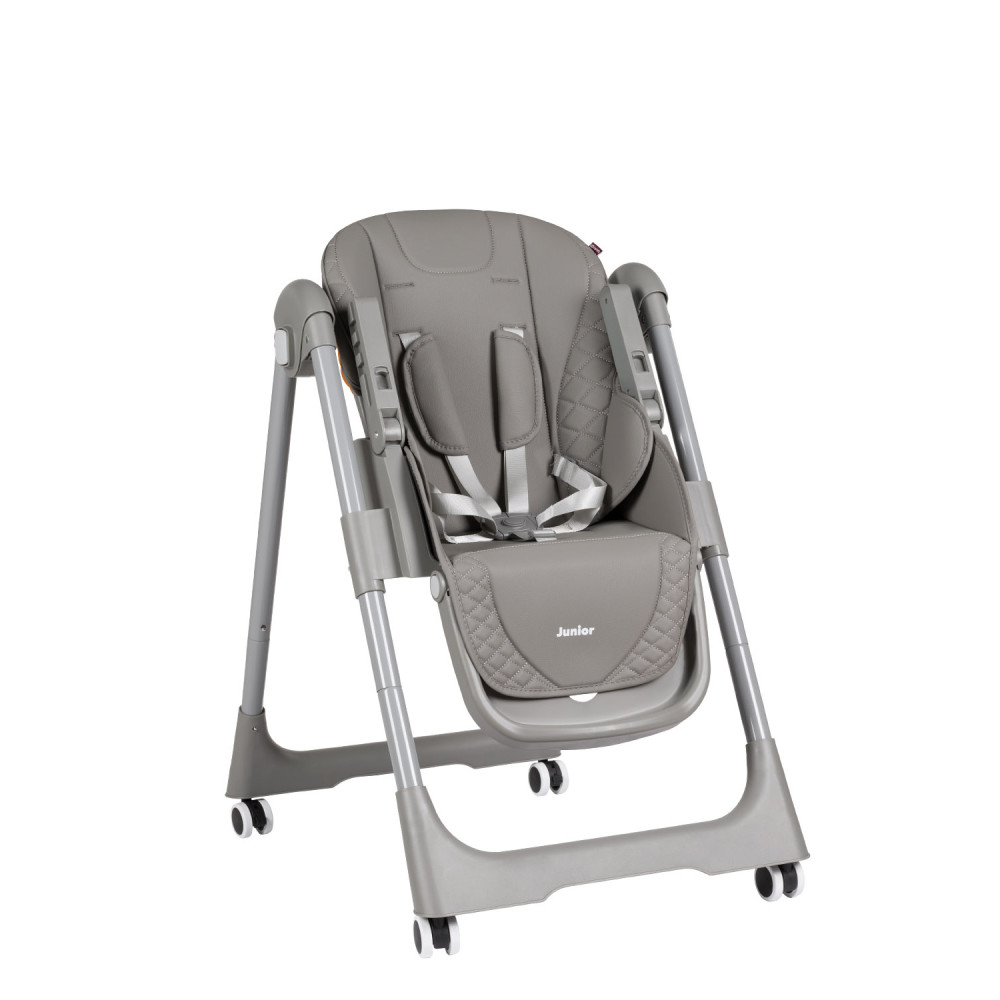 Carrello Junior CRL-1412 - стульчик для кормления на колесиках • Dark Grey