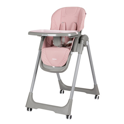 Carrello Junior CRL-1412 - стульчик для кормления на колесиках • Dark Pink