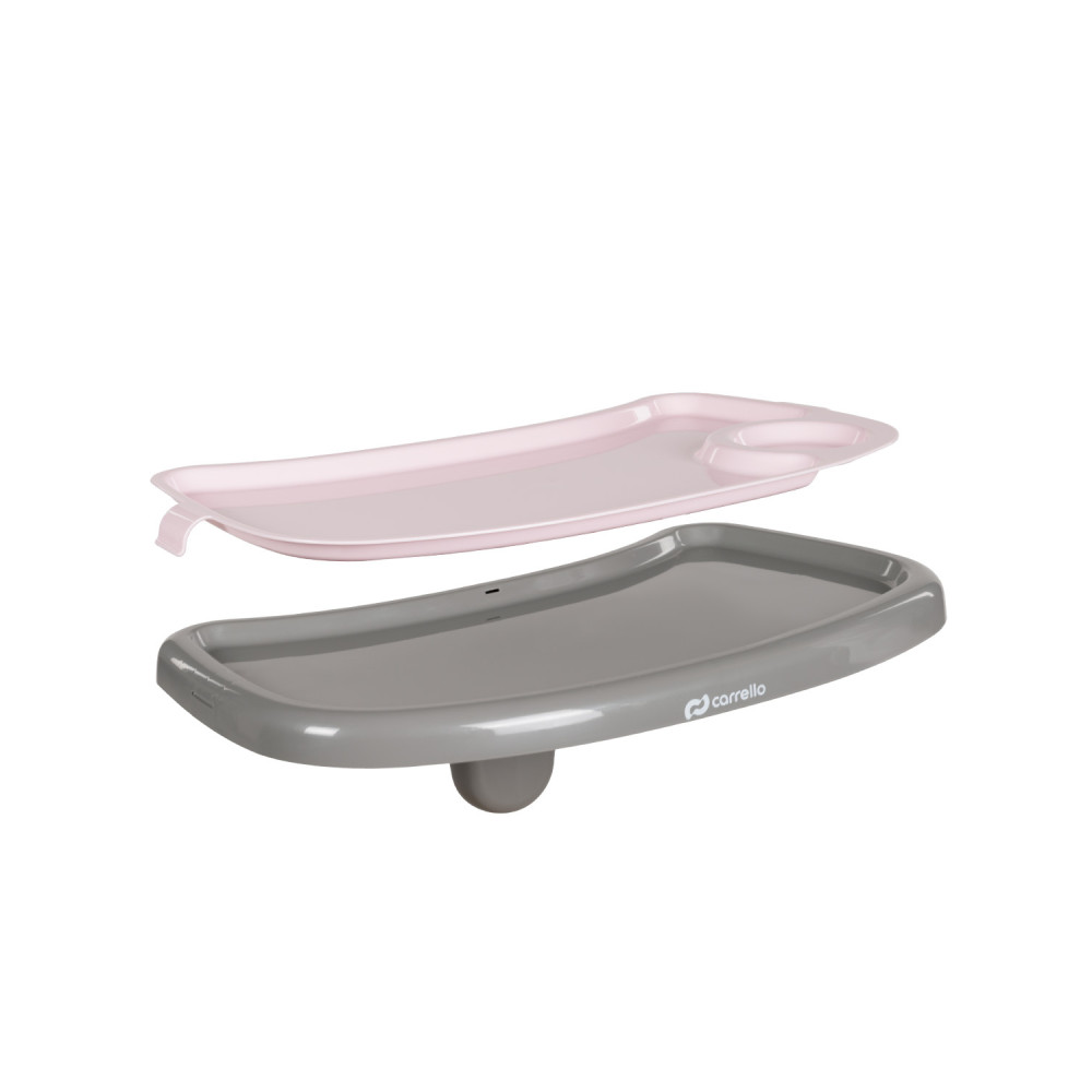Carrello Junior CRL-1412 - стульчик для кормления на колесиках • Dark Pink