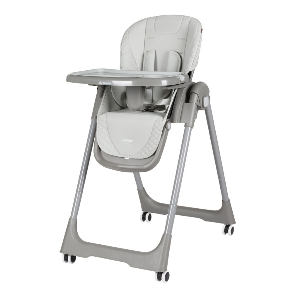Carrello Junior CRL-1412 - стульчик для кормления на колесиках • Light Grey