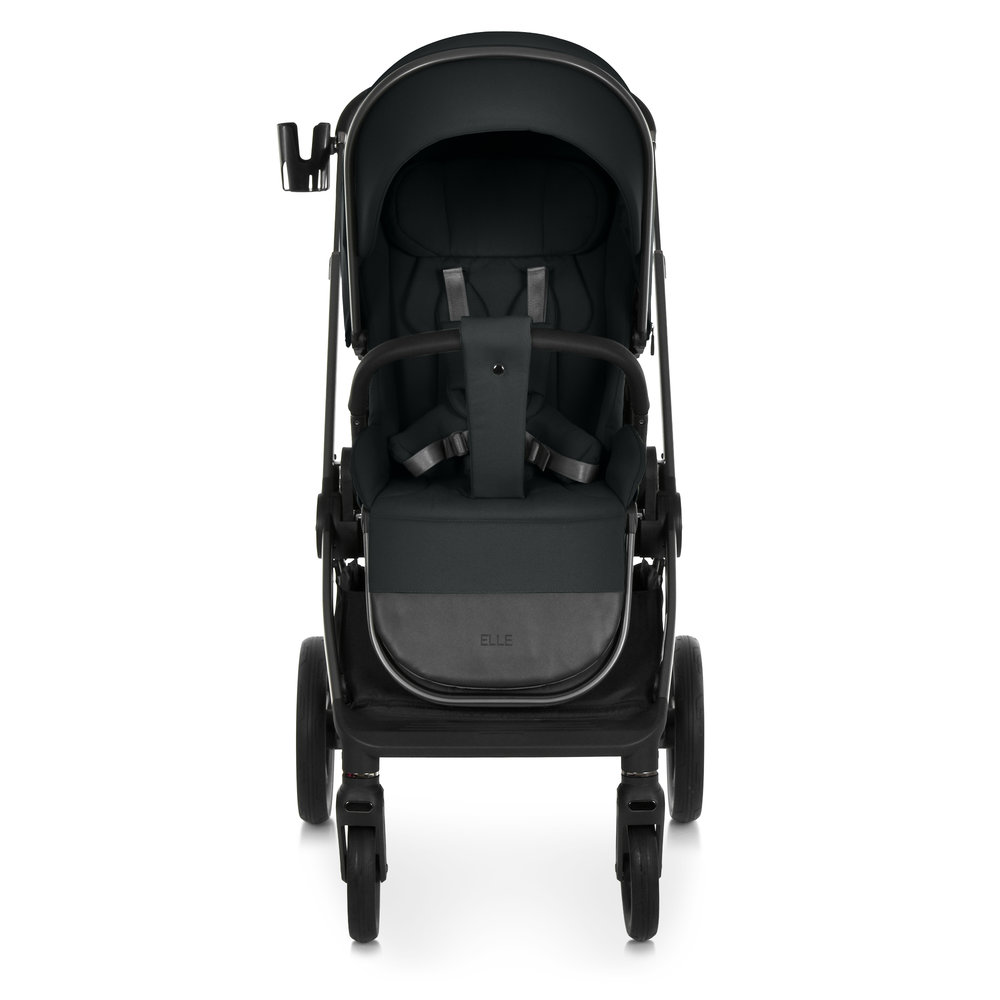 El Camino Elle ME 1221 - дитячий візок 2в1, універсальна коляска • Black El Camino Elle ME 1221 - дитячий візок 2в1, універсальна коляска • Black