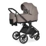 El Camino Prestige ME 1124-3 - дитячий візок 2в1 з великими колесами, універсальна коляска, телескопічне регулювання ручки • Taupe Beige