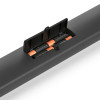 El Camino Debut ME 1102 - стульчик для кормления, шезлонг для новорожденных, качели с функцией автоматического укачивания (питание от сети, от батареек, 2 колеса, пульт ДУ, таймер, музыка, чехол из экокожи) • Dark Gray