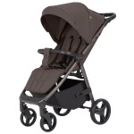 Carrello Bravo CRL-8512PU - прогулянкова коляска з великими гумовими колесами, всесезонний візок, захист від сповзання, ручка регулюється по висоті, зручна система складання • Coffee Beige