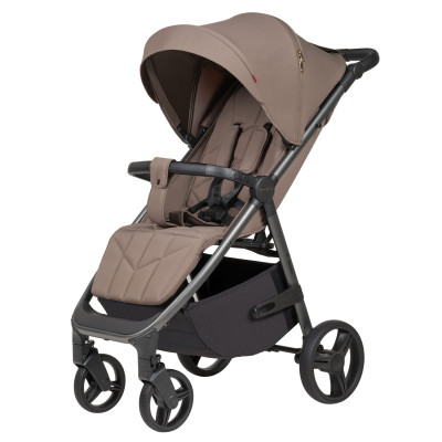 Carrello Bravo PU CRL-8512PU - прогулочная коляска с большими колесами и амортизацией, спинка в трех положениях • Coffee Beige Carrello Bravo PU CRL-8512PU - прогулочная коляска с большими колесами и амортизацией, спинка в трех положениях • Coffee Beige