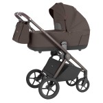 Carrello Ultra CRL-6527 - легкая детская коляска 2в1, термолюлька, телескопическая ручка, регулируемые по высоте люлька и сиденье • Chestnut Beige