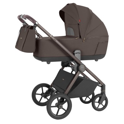 Carrello Ultra CRL-6527 - легкая детская коляска 2в1, термолюлька, телескопическая ручка, регулируемые по высоте люлька и сиденье • Chestnut Beige